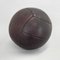 Vintage Mahogony Leather Medicine Ball, 1930s 2