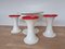 Mid-Century Space Age 3-Tulip Hocker & Couchtisch, Deutschland, 1970er, 4er Set 4