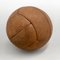 Vintage Brown Leather Medicine Ball, 1930s, Image 2