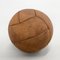 Vintage Brown Leather Medicine Ball, 1930s 3