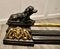 Antique Country House Fender with Hunting Dogs in Brass and Iron, 1880 7