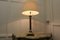 Grande Lampe de Bureau Colonne Corinthienne en Laiton avec Abat-Jour, 1920 6