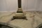 Tall Brass Corinthian Column Table Lamp with Shade, 1920, Image 7