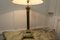 Tall Brass Corinthian Column Table Lamp with Shade, 1920, Image 5