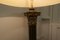 Tall Brass Corinthian Column Table Lamp with Shade, 1920 8