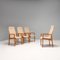 Teak & Fabric Dining Chairs from Dyrlund, 1960s, Set of 4, Image 3