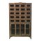 Wooden Display Cabinet with 20 Glass Compartments, Image 1