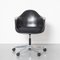Charles & Ray Eames zugeschriebener PAAC Armlehnstuhl aus schwarzem Kunststoff für Vitra, 2000er 3