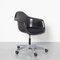 Charles & Ray Eames zugeschriebener PAAC Armlehnstuhl aus schwarzem Kunststoff für Vitra, 2000er 1