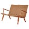 Scandinavian Sportstuga Pinewood & Canvas Sofa, 1940s, Image 1