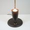 Mid-century French Reflecting Black and Brass Table Lamp, 1950s, Image 11