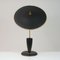 Mid-century French Reflecting Black and Brass Table Lamp, 1950s 18