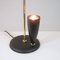 Mid-century French Reflecting Black and Brass Table Lamp, 1950s 10