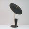Mid-century French Reflecting Black and Brass Table Lamp, 1950s, Image 3