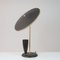 Mid-century French Reflecting Black and Brass Table Lamp, 1950s 4