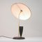 Mid-century French Reflecting Black and Brass Table Lamp, 1950s 15