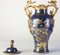 18th Century Chinese Powder Blue Gilt-Decorated Vases, 1780s, Set of 3, Image 7