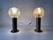 Large Glass & Brass Table Lamps by Peill Und Putzler, Germany, 1960s, Set of 2 6