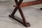 English Oak X-Framed Farmhouse Refectory Table, 1970s 16