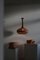 Lámpara colgante danesa Mid-Century de ratán, años 60, Imagen 9