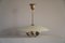 Mid-Century Modern Danish Chandelier in Opal Glass & Brass from Ernst Voss, 1950s, Image 12