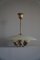 Mid-Century Modern Danish Chandelier in Opal Glass & Brass from Ernst Voss, 1950s 14