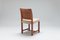Vintage Chairs in Braided Leather and Teak by Carl Gustaf Hiort Af Ornäs, 1960, Set of 4 6