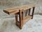 Oak Side Table Workbench, Image 3