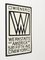 Wiener Werkstätte of America Inc New York Enameled Advertising Sign by Josef Hoffmann, 1960s 12