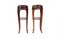 Stools in Genuine Leather, 1960s, Set of 2, Image 2