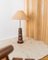 Ceramic Floor Lamp with Lampshade, 1960s 10
