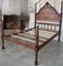 Antique Spanish Bed with Wood Slabs, 1900 4