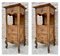 Vintage Louis XVI Style Spanish Nightstands in Wood and Red Marble, 1920s, Set of 2 4