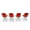 Wire Chairs by Charles and Ray Eames for Herman Miller, 1970s, Set of 4, Image 3
