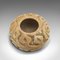 Kleines antikes chinesisches Gefäß mit geschnitztem Marmordeckel, 1900er 10
