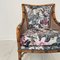 Mid-Century French Armchair in Bamboo Style with Animal Print Fabric, 1980, Image 6