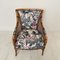 Mid-Century French Armchair in Bamboo Style with Animal Print Fabric, 1980, Image 5