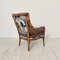 Mid-Century French Armchair in Bamboo Style with Animal Print Fabric, 1980, Image 11