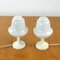 Lampes de Bureau en Verre Opalin Blanc de Opp Jihlava, 1960s, Set de 2 9