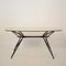 Mid-Century Italian Dining Table in Black Lacquered Metal and Formica, 1952, Image 3