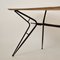 Mid-Century Italian Dining Table in Black Lacquered Metal and Formica, 1952, Image 4