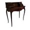 Antique Desk with Extandable Writing Wood and Drawers 5