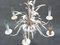 Lámpara de araña Hollywood Regency floral, años 70, Imagen 5