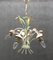 Lámpara de araña Hollywood Regency floral, años 70, Imagen 11