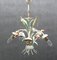 Lámpara de araña Hollywood Regency floral, años 70, Imagen 8