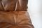 Silla Siesta vintage de cuero marrón coñac y otomana de Ingmar Relling para Westnofa, años 60. Juego de 2, Imagen 9