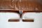 Vintage Cognac Brown Leather Siesta Chair & Ottoman by Ingmar Relling for Westnofa, 1960s, Set of 2 8