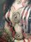 Blanche Pierron, Jeune femme en costume oriental et bouquet de fleurs, Oil on Canvas 4