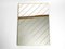 Large Brass Wall Mirror with Diagonal Mirror Strips, 1970s, Image 2