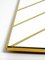 Large Brass Wall Mirror with Diagonal Mirror Strips, 1970s, Image 15